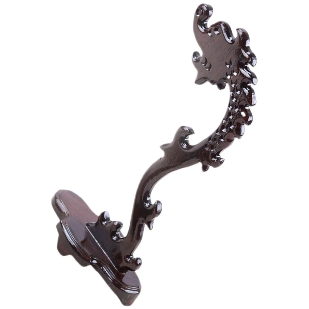 Wooden Jade Ware Holder Elegant Jewelry Display Stand for Home Necklace Bracelet Organizer Wooden Jade Necklace Rack Jewelry