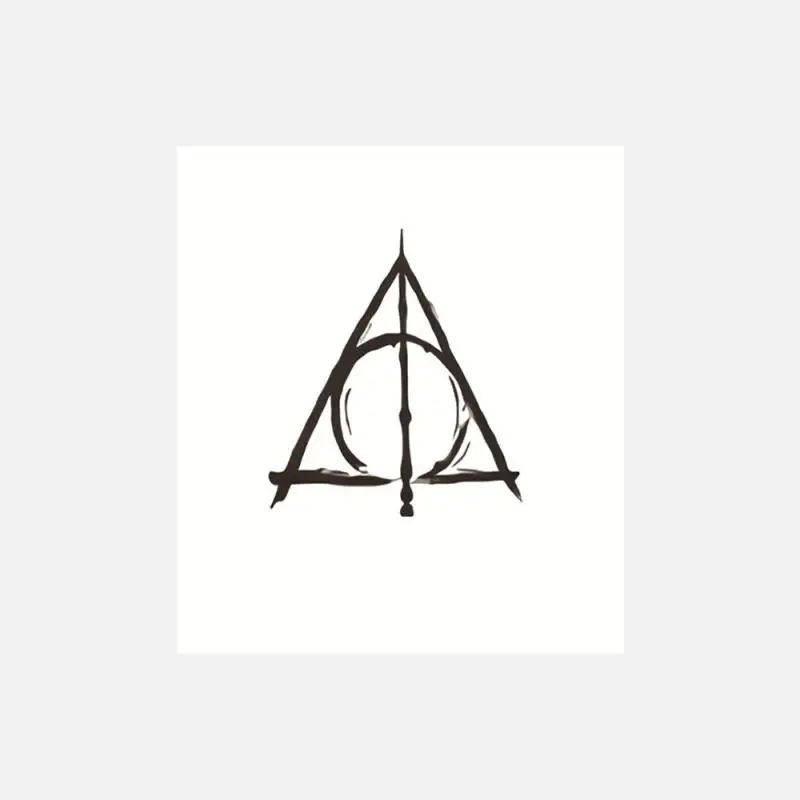 Harried Black Voldemort Tattoo Sticker Potters Waterproof Anime Personality Girl Boy Arm Tattoo Stickers Creative Party Gift