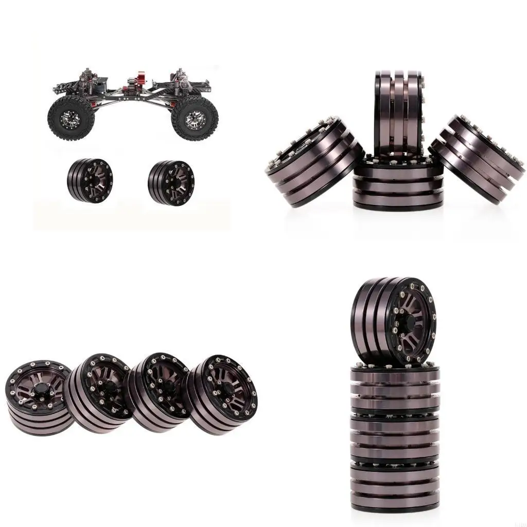 

54DA 1/10 Обод игрушечного автомобильного колеса 1,9 дюйма Ступица заднего переднего колеса с беспроводным управлением Деталь