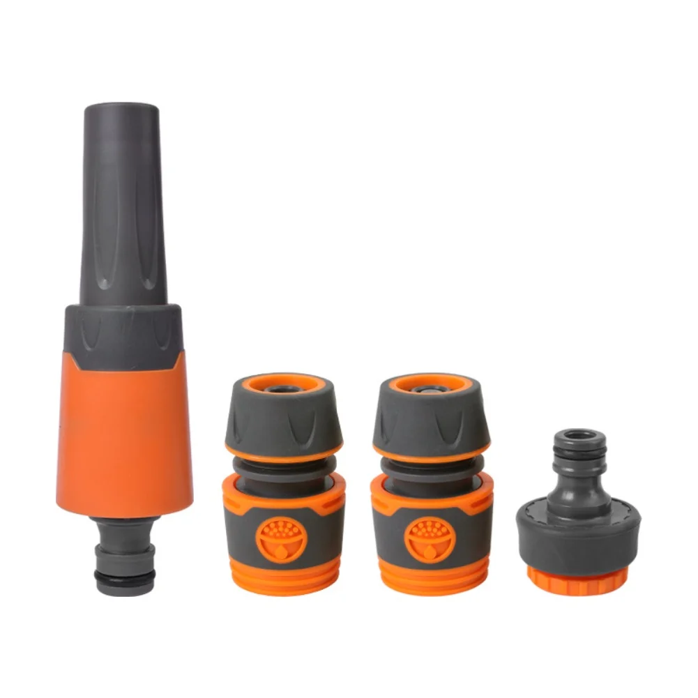 

Садовый водяной шланг с регулируемой насадкой для мощной очистки и нежного полива растений, совместимый со стандартными шлангами