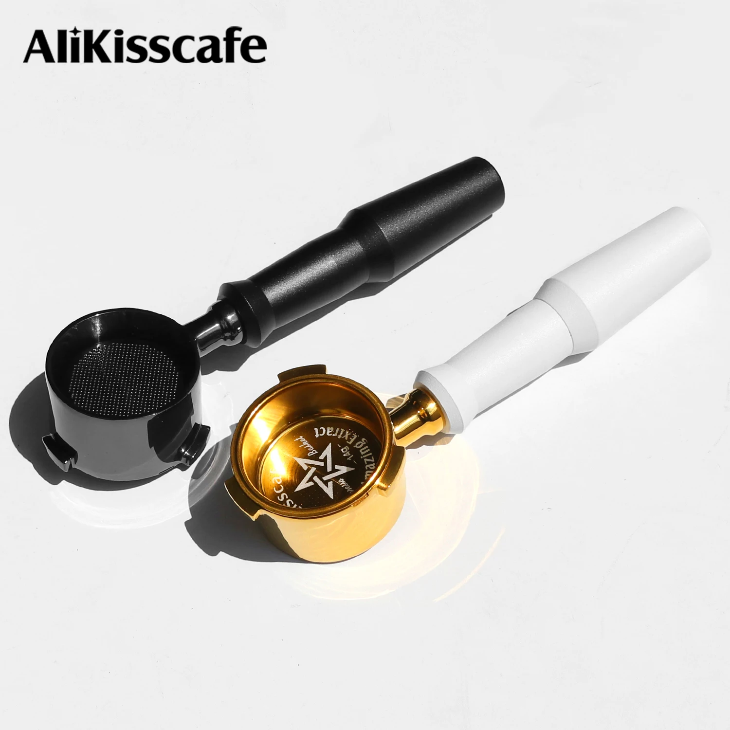 Image of AliKisscafe 51 mm Kaffee-Siebträger ohne Boden für Delonghi EC680 EC685 La Specialista EC9335 Espresso-Zubehör Barista-Werkzeuge