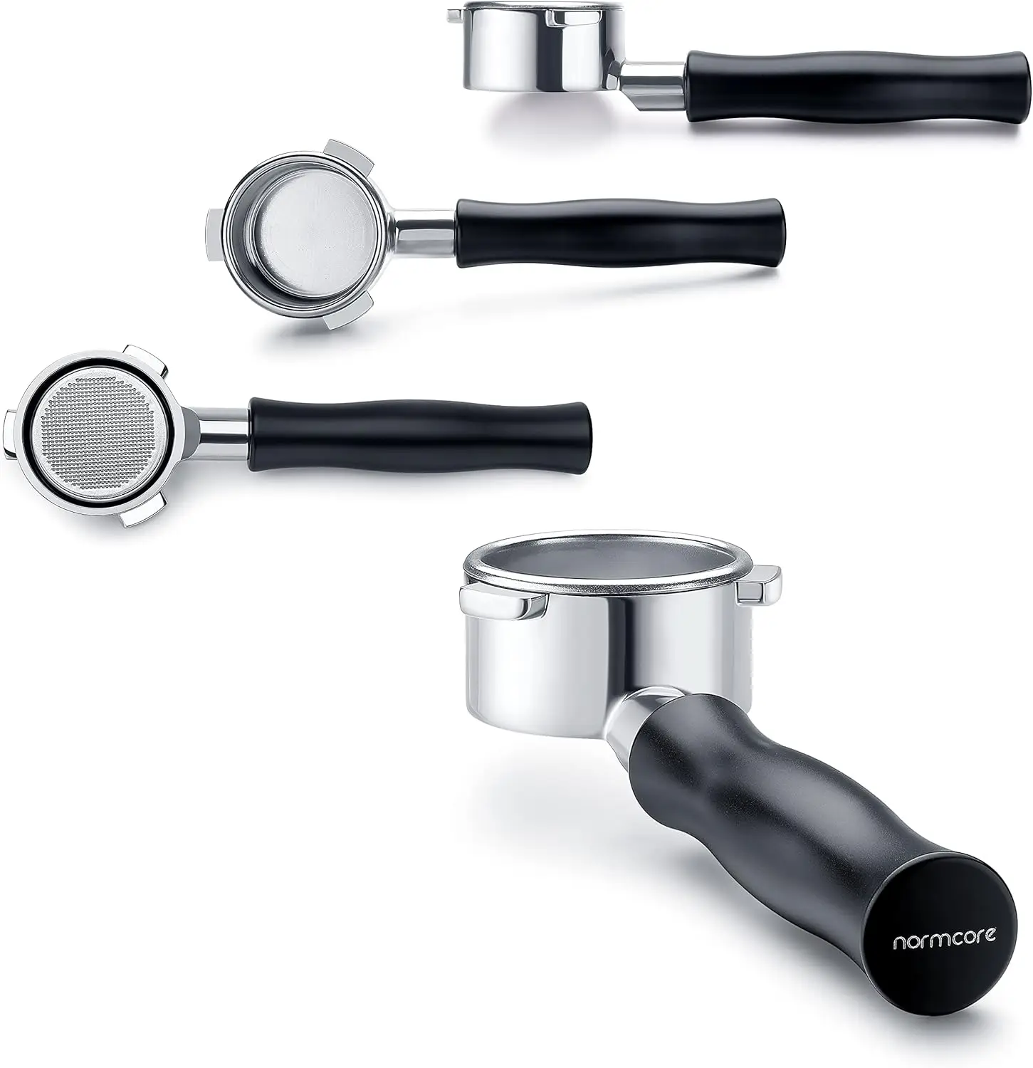 

54mm Bottomless Portafilter, Naked Portafilter Fits Breville Sage Barista Express Machines, 18g Filter Basket Included