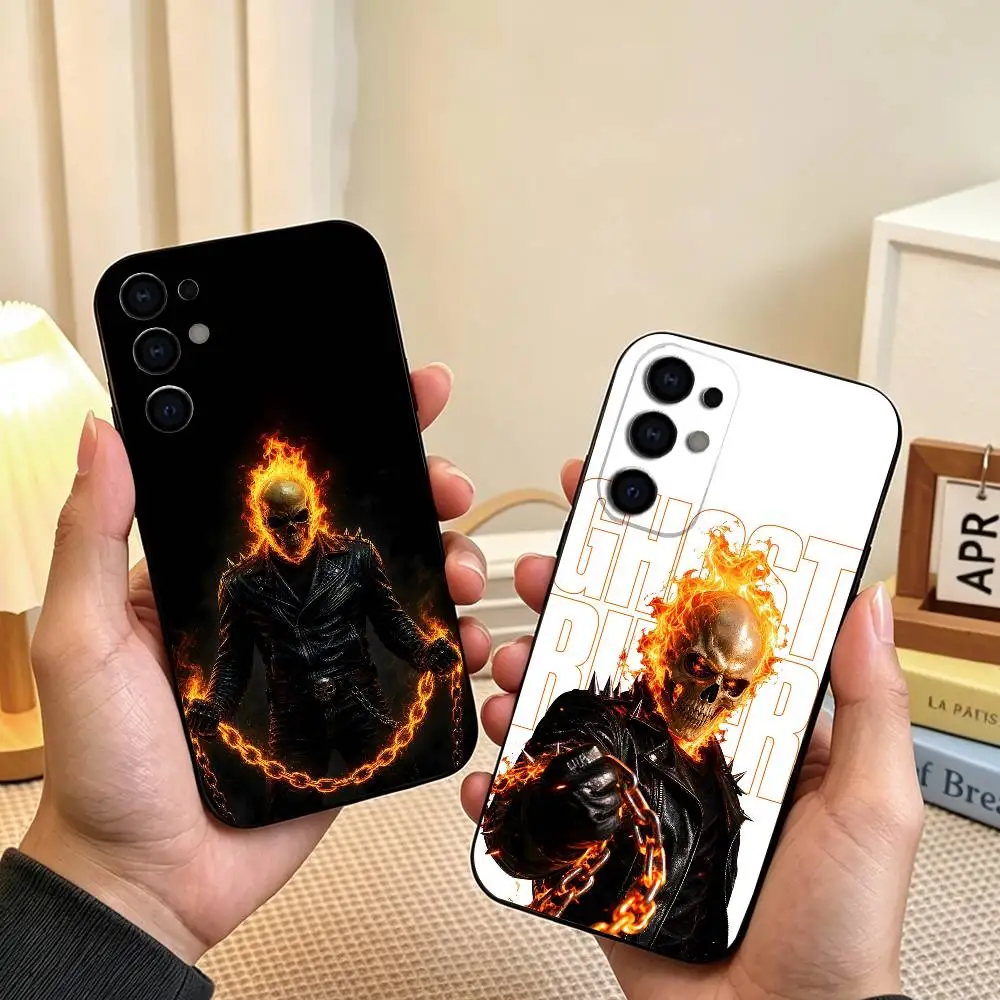 Cool GhostES RiderES Mens Fave Phone Case For Samsung S26,S25,S24,S23,S22,S21,S30,Ultra,Plus,Fe,Soft Silicone Black Cover Gift