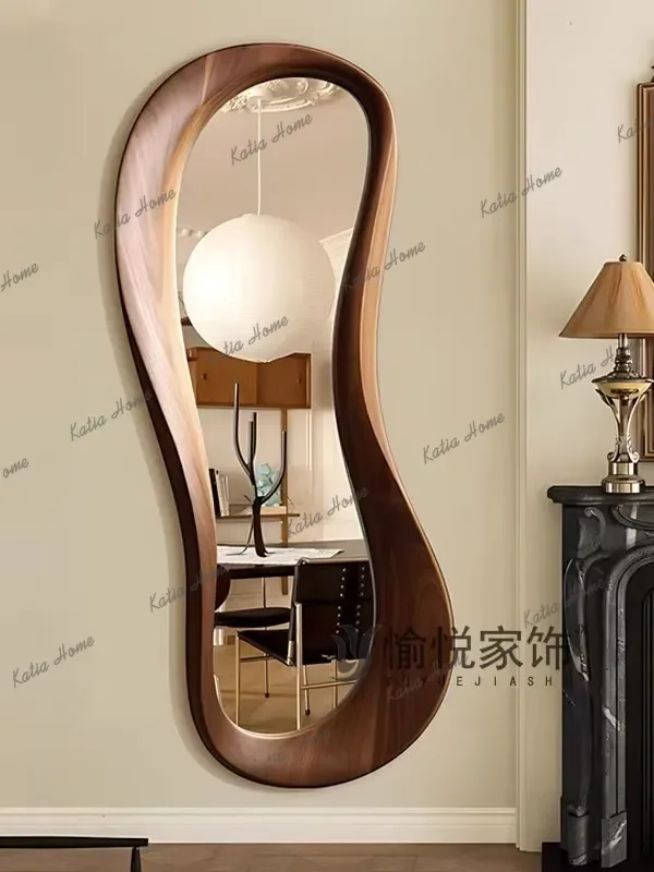 American Style Light luxury Retro Artistic Creativity Alien Full-Body Mirror Bedroom Advanced Change Clothes Wall-Mounted Mirror