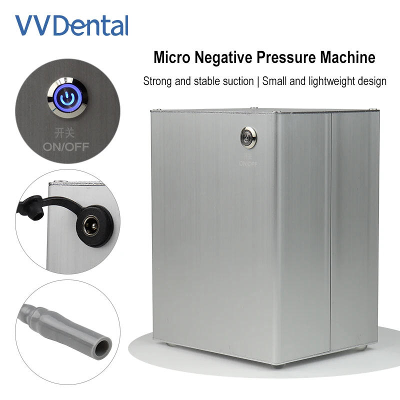 Low Noise Dental Vacuum Pump Micro Negative Pressure Machine 12L/min Strong Suction for Dental Chair Clinic Use Easy Install
