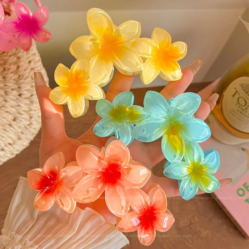 Bloem haarclip voor dames Elegant temperament Shark Clip Modieuze meisjeshaarclip