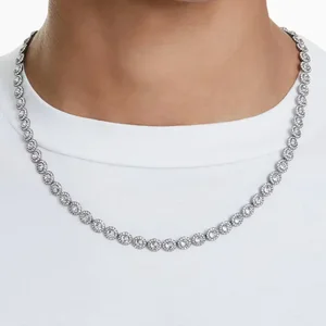 S925 ayar gümüş klasik, mutluluk elmas, yuvarlak kristal saplama küpeler bilezik kolye seti kadınlar güzel bir dizi melek koleksiyonu takı 8 en çok satılan, swarovski kristalleri izle-no. 1