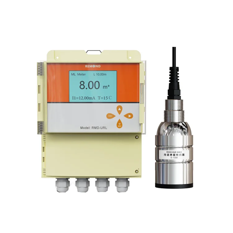 

Online Mud Water Sludge Interface Meter 4-20ma Ultrasonic Sludge Interface Level Meter