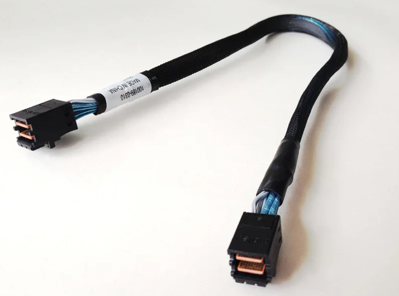 Cable Mini SAS HD SFF 8643, Cable Interno SFF-8643 SAS de 50 cm, Adaptador de Cable Mini SAS SFF-8643 a Molex 8643 para Disco Duro de Computadora