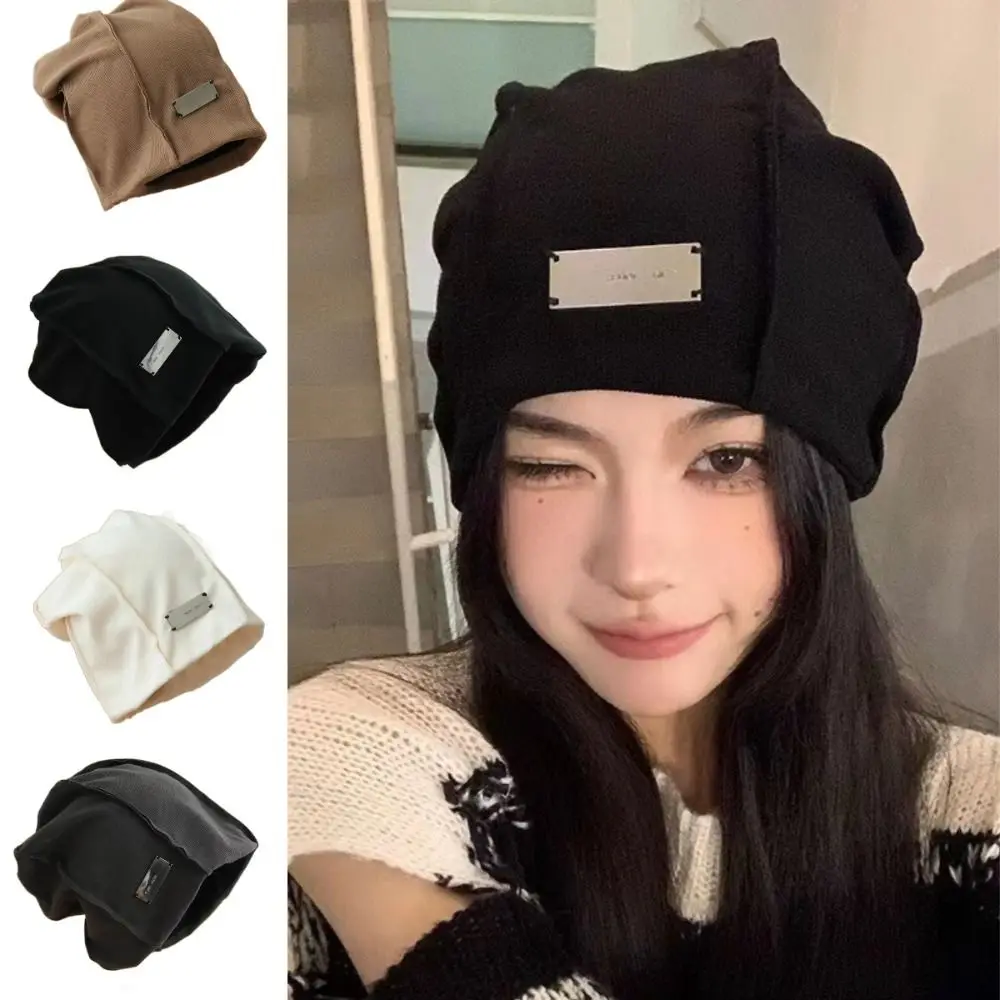 Fashion Big Head Circumference Stacking Hat Solid color Elastic Pile Cap Outdoor Cute Bucket Hat For Men Women