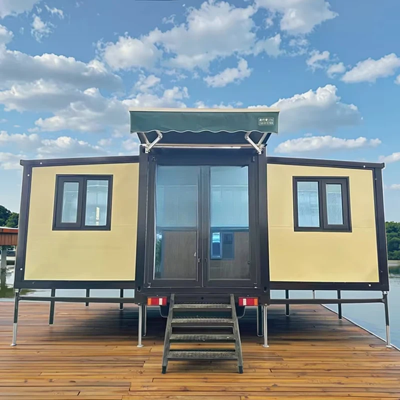 High quality seismic prefabrication luxury modern steel structure capsule room hotel resort modularization