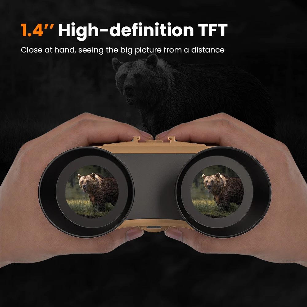 4K Head-mounted Night Vision Goggles Infrared 8X Zoom Binoculars Telescope Support Shooting Video Recording