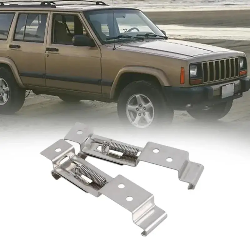 2Pcs Cars License Plate Cover Auto Trailer Number Plate Clips Spring Bracket For Truck Sturdy Repair Part Replacement