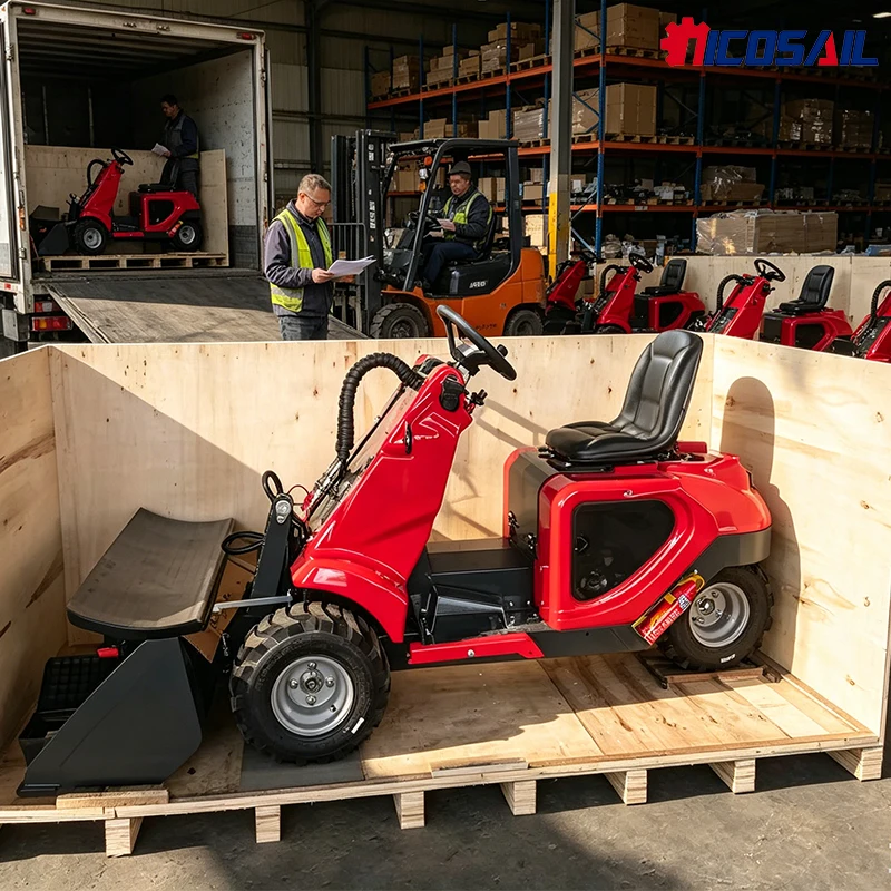 3 Wheel Compact Loader with Bucket for Farm Garden Nursery Construction Dealer Supply view 3