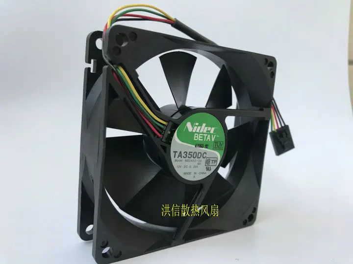 Free shipping original Nidec BETAV TA350DC M33422-35 DC12V 0.29A 9cm cooling fan