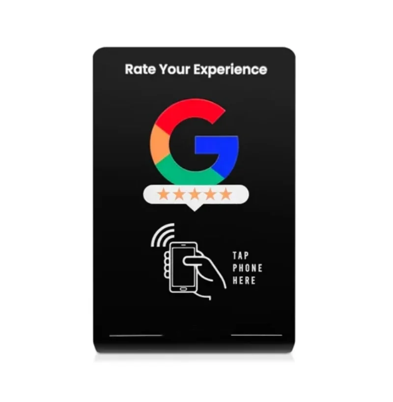 Customized Google Review Stand,nfc Google QR Tap Review,nfc qr Code Sign For Business,qr Code Plate