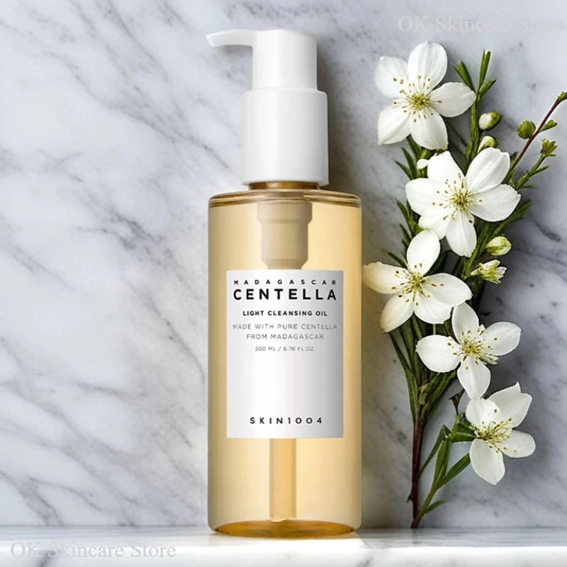 Korean Centella Skincare Set Tea-Trica Acne BHA Foam Makeup Remover and Gentle Facial Cleansing Oil for Oil Control 2pcs Set