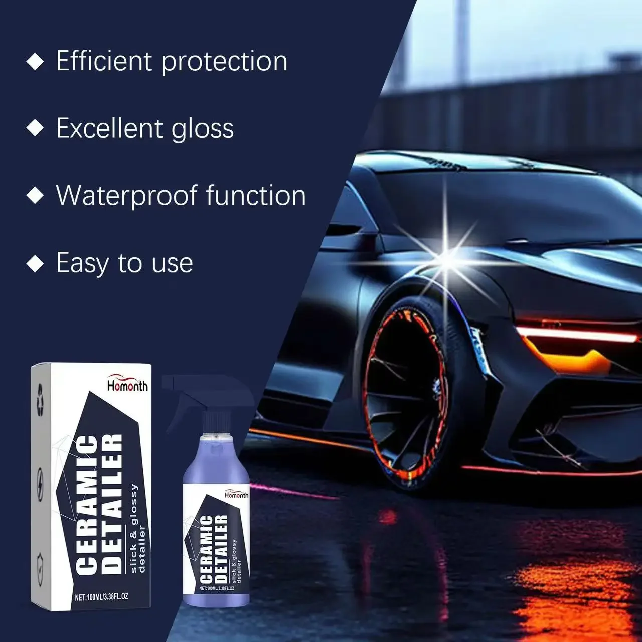 Car Ceramic Quick Coating Spray Nano Hydrophobic Body Polish Ceramic Paint Sealant Protection Wax Bright Luster Car Accessories