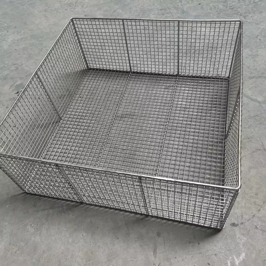 Metal Mesh Wire Drain Basket Welded Mesh Structure Container Storage Wire Mesh Fabrications