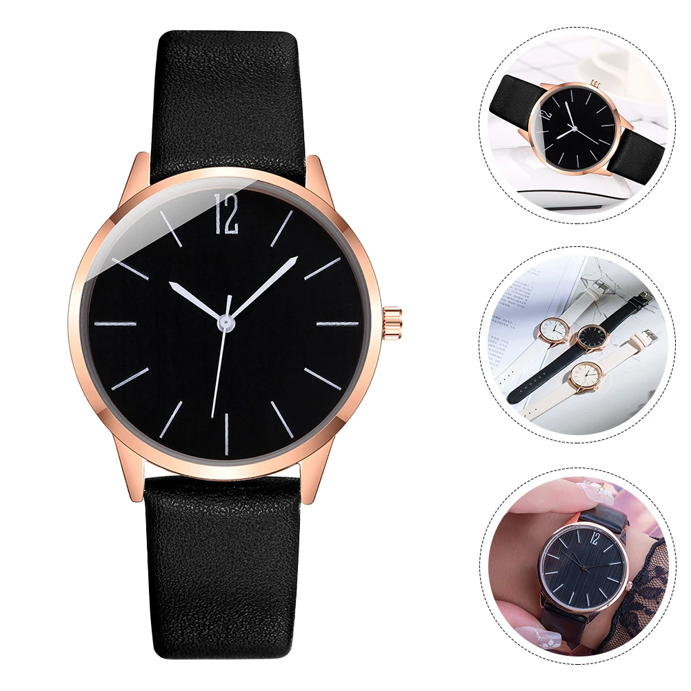 

Pu Wrist Watch For Women Quartz Movement Fashion Casual Watch Comfortable Strap Durable Long-Lasting Timepiece Birthday