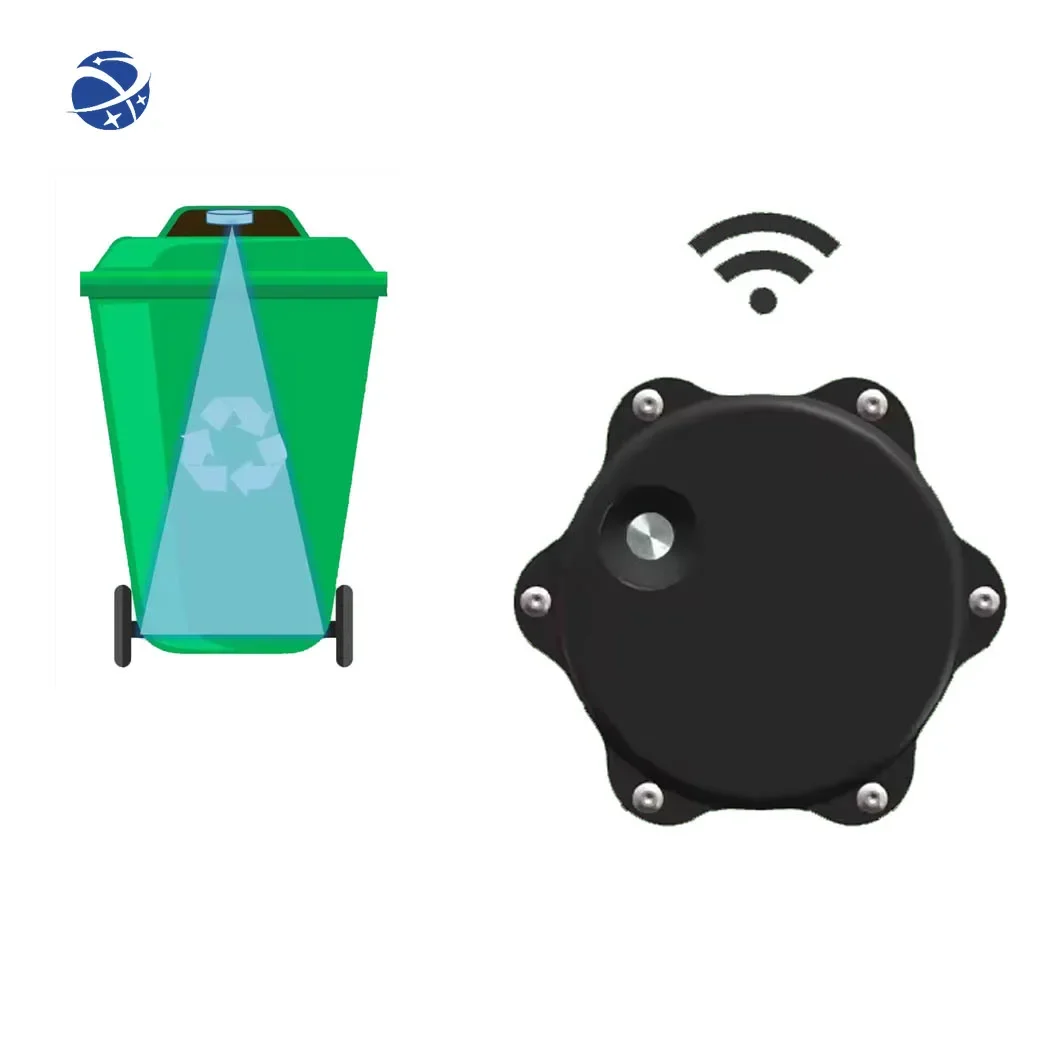 YUNYI Easy Install Durable Smart Waste Bin Sensor Ultrasonic Distance Sensor Fill Level Trash Can Detector Waste Management Sens