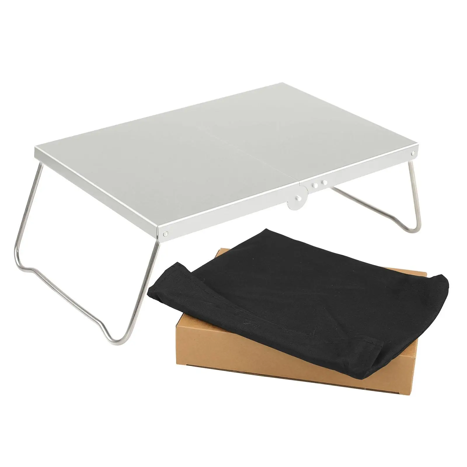 Folding Desk Outdoor Camping Table Aluminum Alloy Rectangle Lightweight Portable Cooking Table Compact Travel Furniture Easy