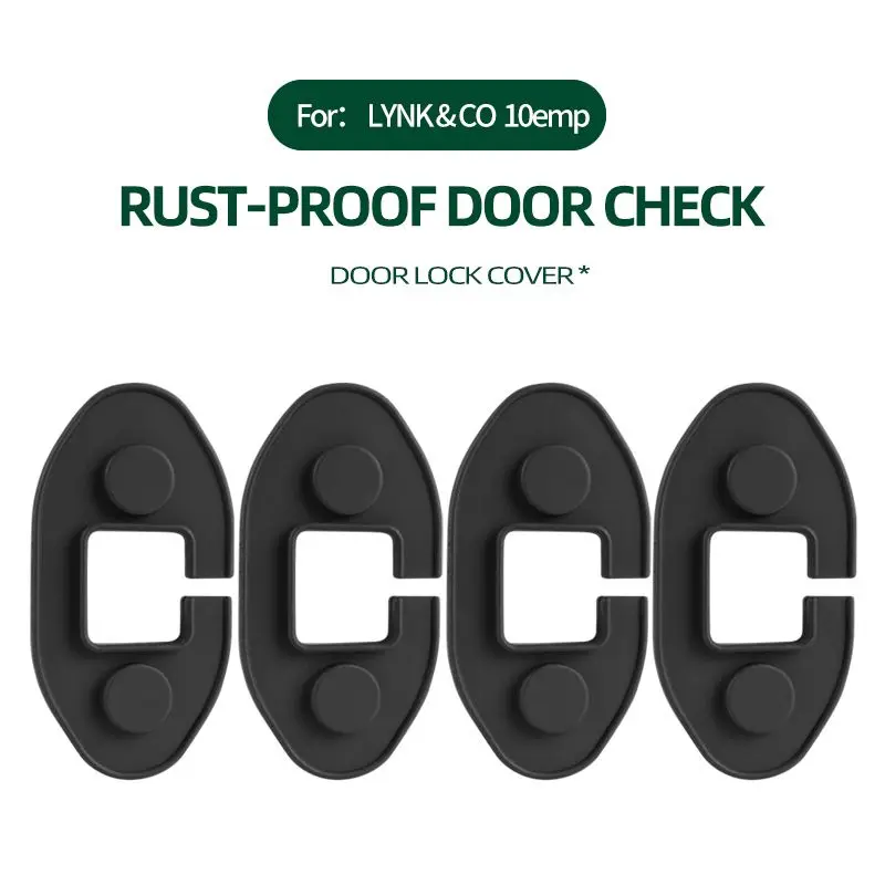 مناسبة ل Lynk & Co 10emp غطاء قفل الباب محدد الباب الخاص سيليكون امتصاص الصدمات حماية وسادة تعديل الملحقات