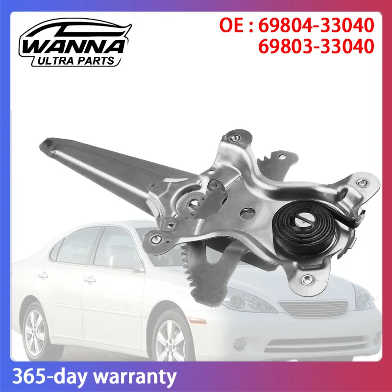

OE Quality 6980433040 6980333040 Rear Left Right Window Regulator for Lexus ES300 ES330 2001 2002 2003 2004 2005 2006