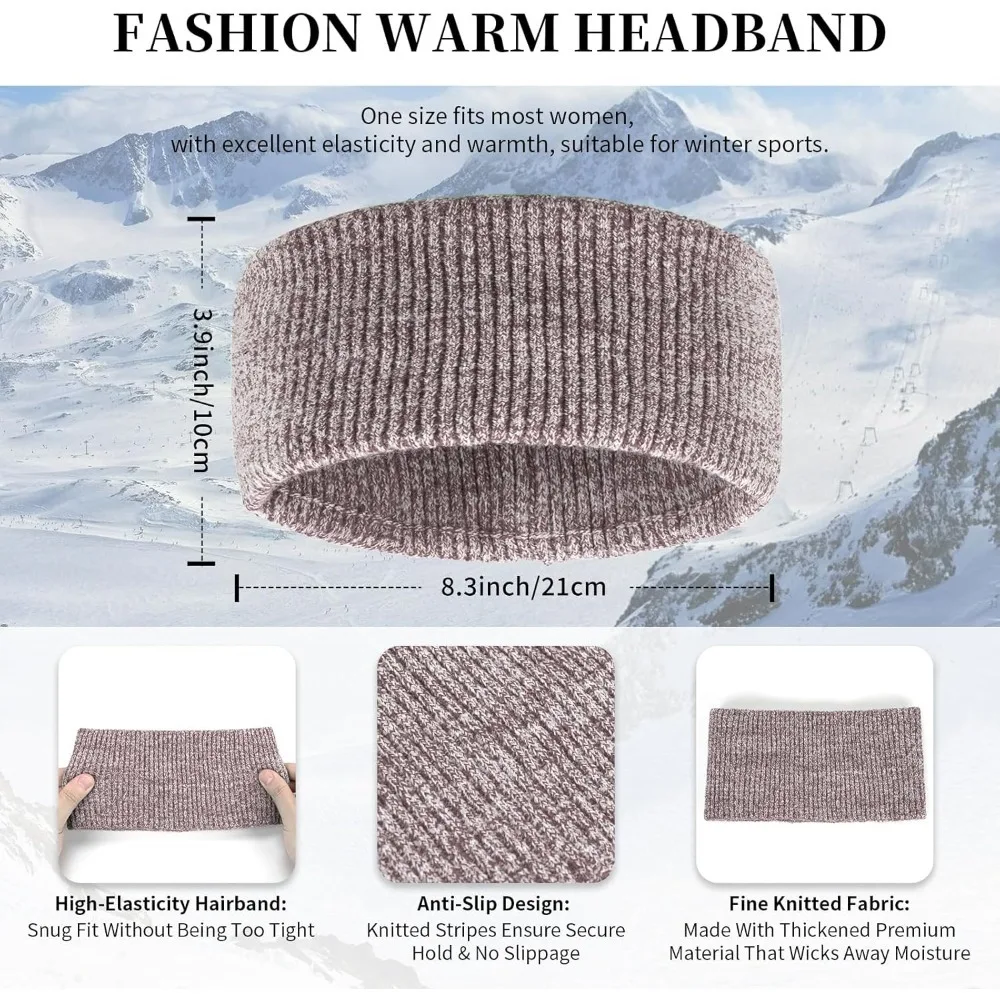 الشتاء الدافئة قبعة صغيرة قفازات لمس طقم وشاح طويل للنساء مع عقال، قبعة متماسكة الأوشحة مع شرابة للنساء