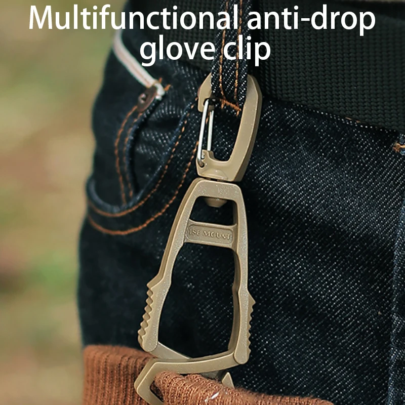 Multi-purpose Hook Plastic Clip  Nylon Gloves Hook Work Gloves Safety Clip Outdoor Climbing Bottle Hanging Buckle Outdoor Tools