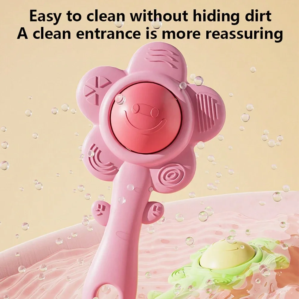 Un anneau de dentition et hochet pour bébés : son, jouet à croquer, apprentissage et divertissement précoces, anneau de dentition, hochet, fonction de préhension 3 en 1