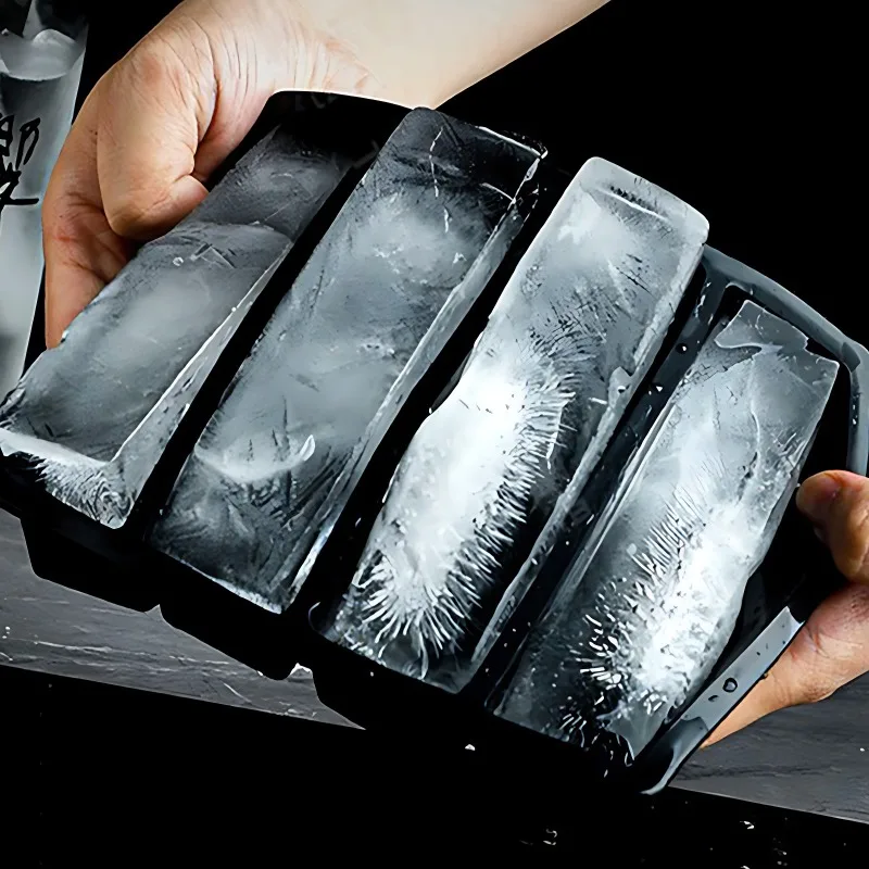 

Rectangular Silicone Ice Mold for Beer Coffee Cocktails Household Kitchen Bar Party Supplies DIY Ice Cubes Making Accessories