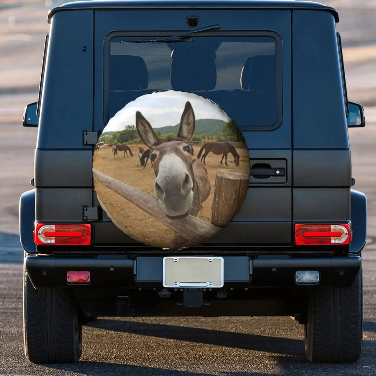 Funny Donkey Spare Wheel Tire Cover for Animal Trailer Vehicle Accessories 14\