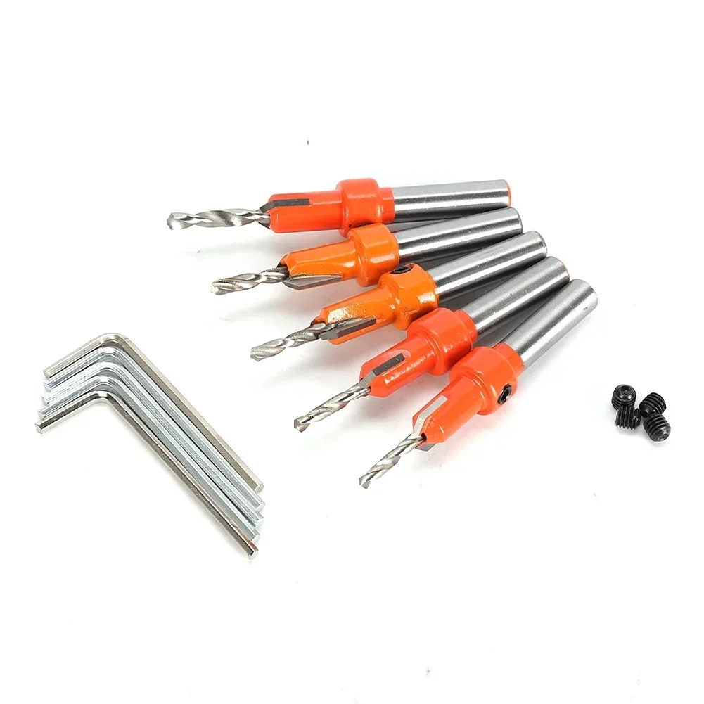 

Wood Hole Drill Bit, Hexagon Shank Countersink Drill Bit, Materials, Strong and Practical, Adjustable Depth, YG8 Alloy Blade