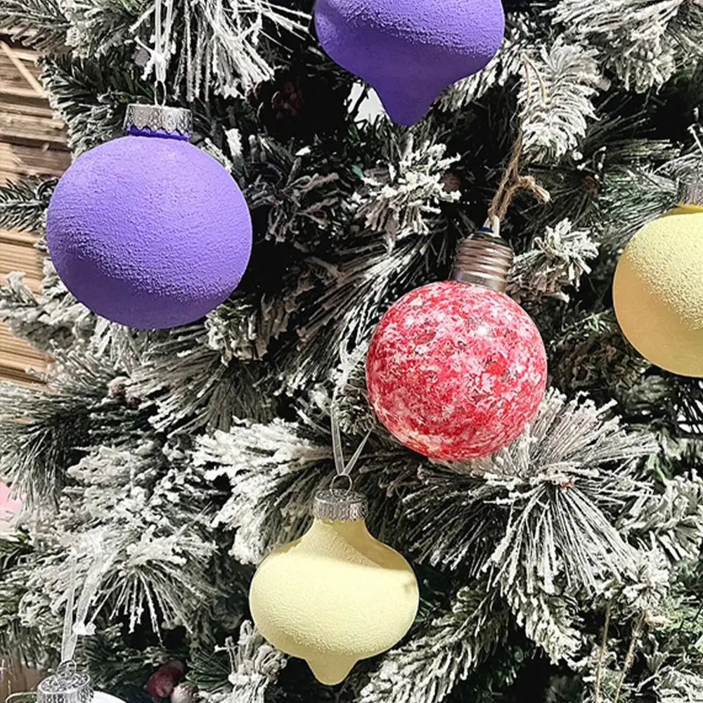 

12pcs Plastic Christmas Ball Colorful Waterproof Xmas Tree Hanging Ornament Shatterproof Xmas Decorative Balls Holiday