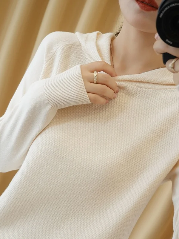 

Anti-Aging Spring Autumn New Hat Knitted Women Loose ort Pure Color Hat Top Women Outerwear Base Faion irt