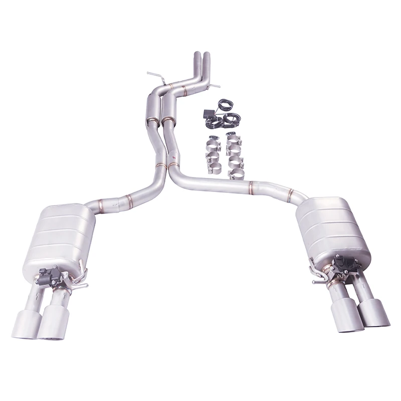 

For Exhaust Muffler Audi S4 S5 B8 3.0T 4.2L Car Electric Exhaust System Is Made of SUS304 Pipe With Dual Resonator