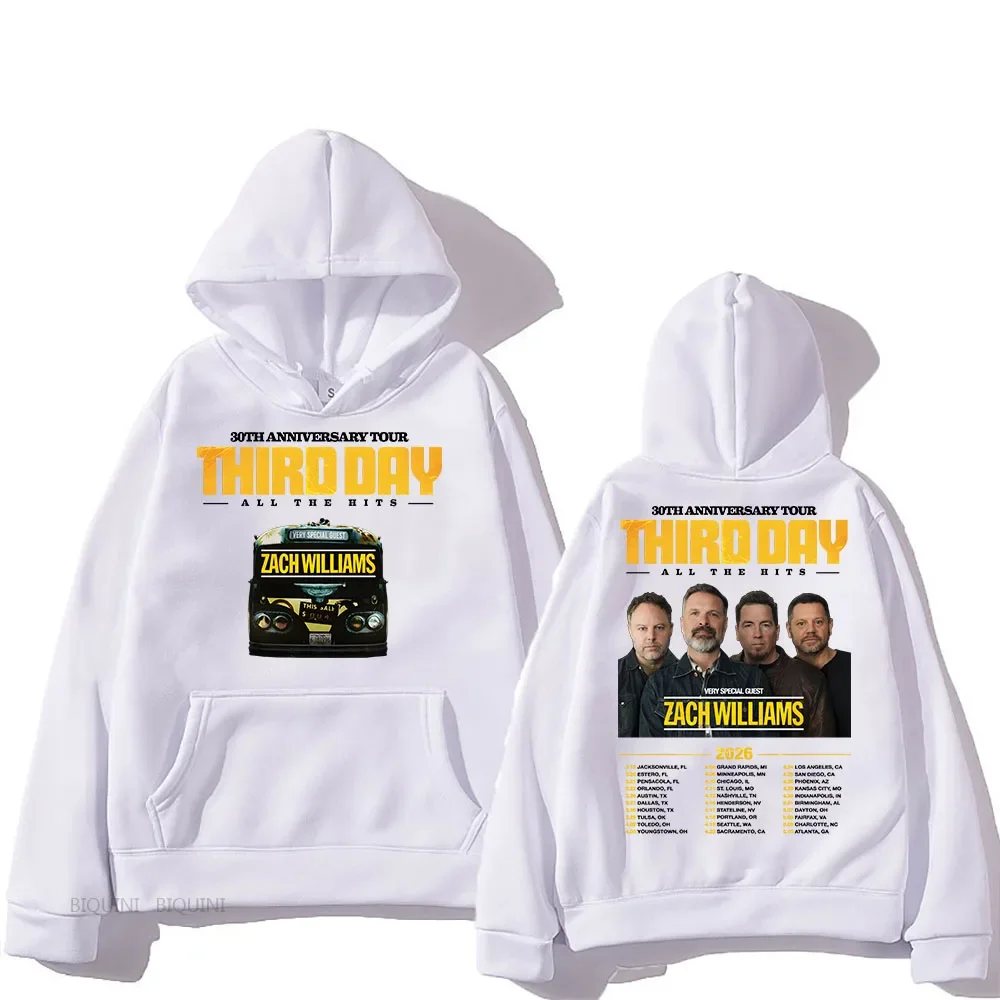 

2026 толстовки с капюшоном на третий день, 30-летие, тур All The Hits, толстовки с буквенным принтом, зимние мужские пуловеры с длинными рукавами и капюшоном