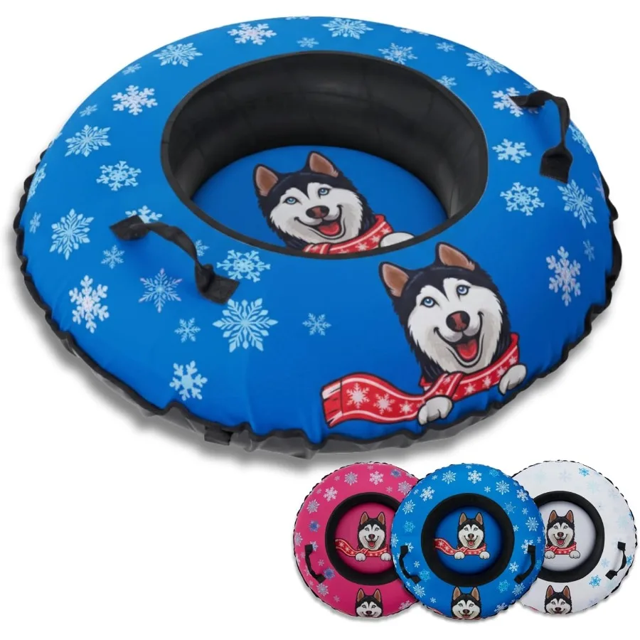 

Snow Tube for Adults and Heavy-Duty Inflatable Snow Tube with Super Slick Base Freeze-Proof 1000D Base Durable Snow Tubes for S