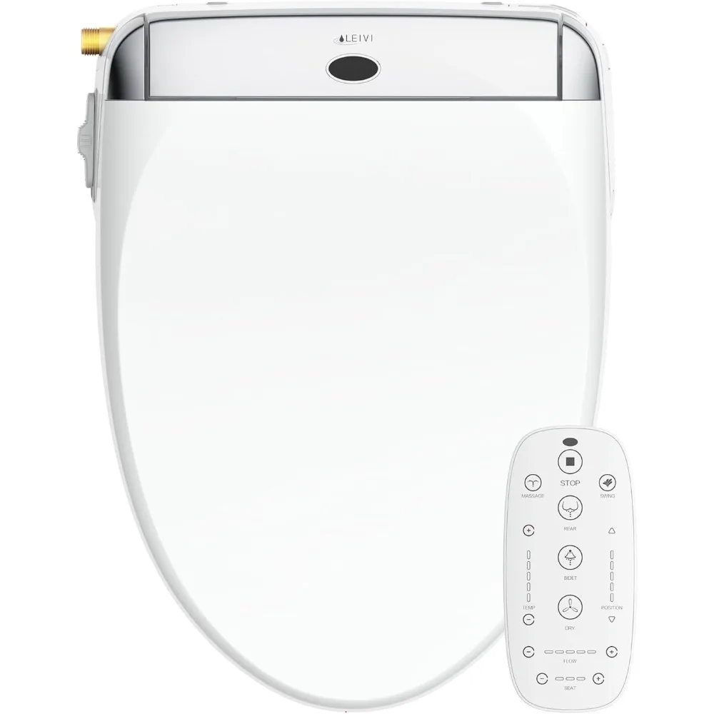 

Smart Bidet Toilet Seat Wireless Remote, Multiple Spray Modes, Adjustable Heated Seat,Warm Water Air Dryer, Auto LED Nightlight