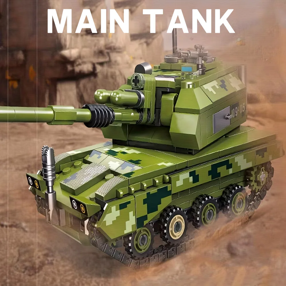 Set di blocchi di costruzione modello serbatoio Technic 361 pezzi Crea adorabili capolavori per la decorazione della stanza Regali di compleanno di Natale perfetti