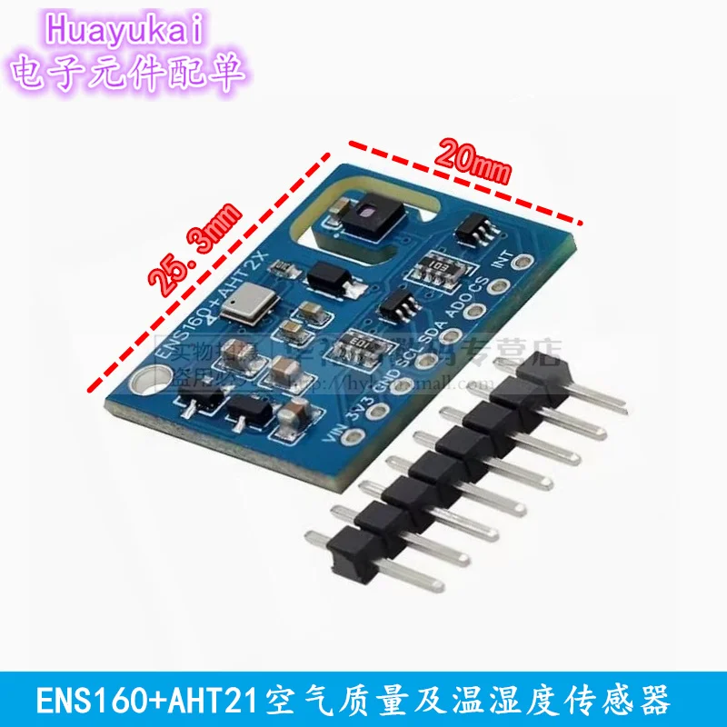 ENS160 AHT21 CARBON Dioxide CO2 eCO2 TVOC Air Quality And Temperature And Humidity Sensor Replace CCS811 For Arduino