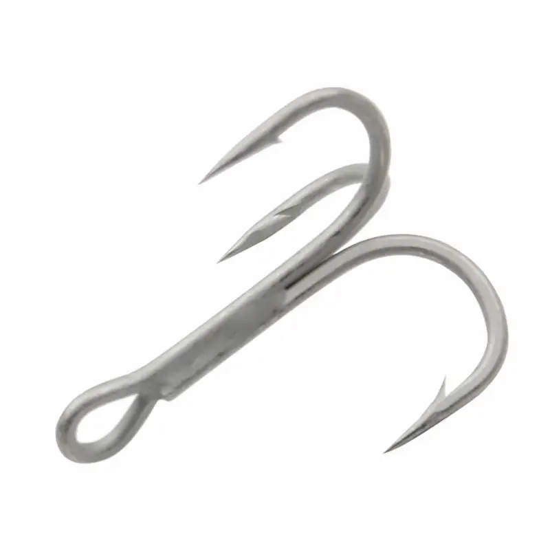 

4X Strong Treble Hooks Carbon Steel Reinforced Thickened Treble Hooks Long Cast Lure Snagging Anchor Hooks Saltwater Freshwater