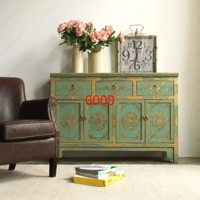 Living Room Simple Solid Wood Sideboard