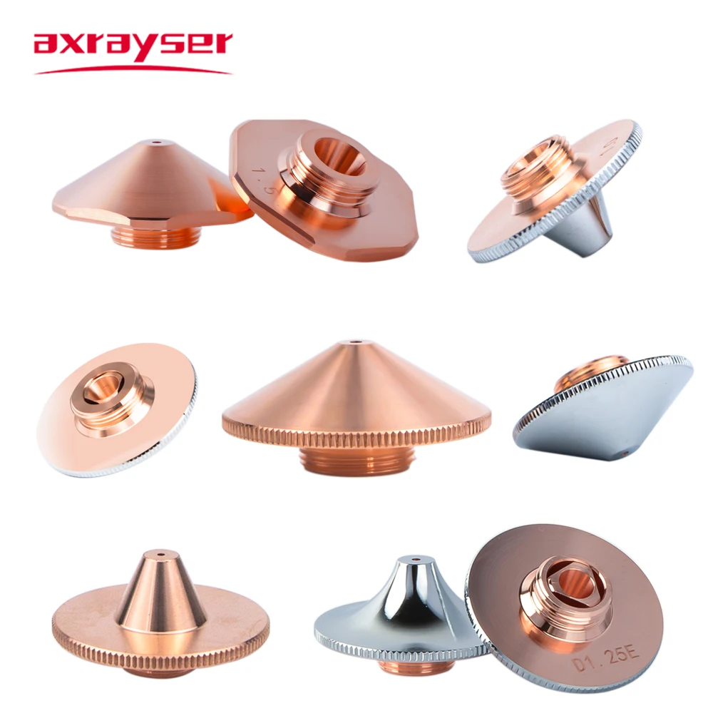 Axrayser Fiber Laser Nozzle D28 D32 H15 M11 M14 Caliber 0.8-6.0 Cutting Nozzle for Raytools Precitec WSX Laser Cutting Machine