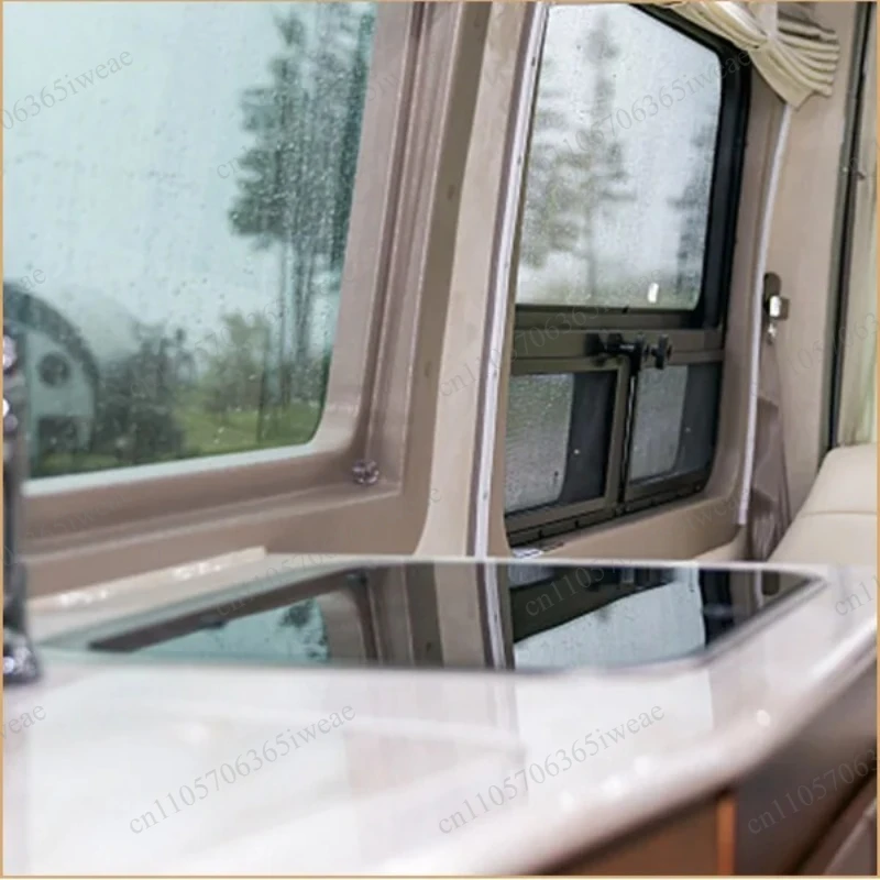 Camping accessories with tempered glass cover, RV stainless steel cover sink, RV camping stainless steel washbasin sink