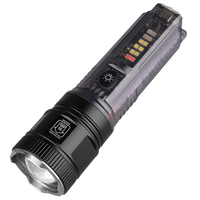 Solar/USB Rechargeable Flashlight 1000LM 30W Outdoor Work Light 1600mAh Multifunction Camping Lantern for Outdoor Hiking Fishing