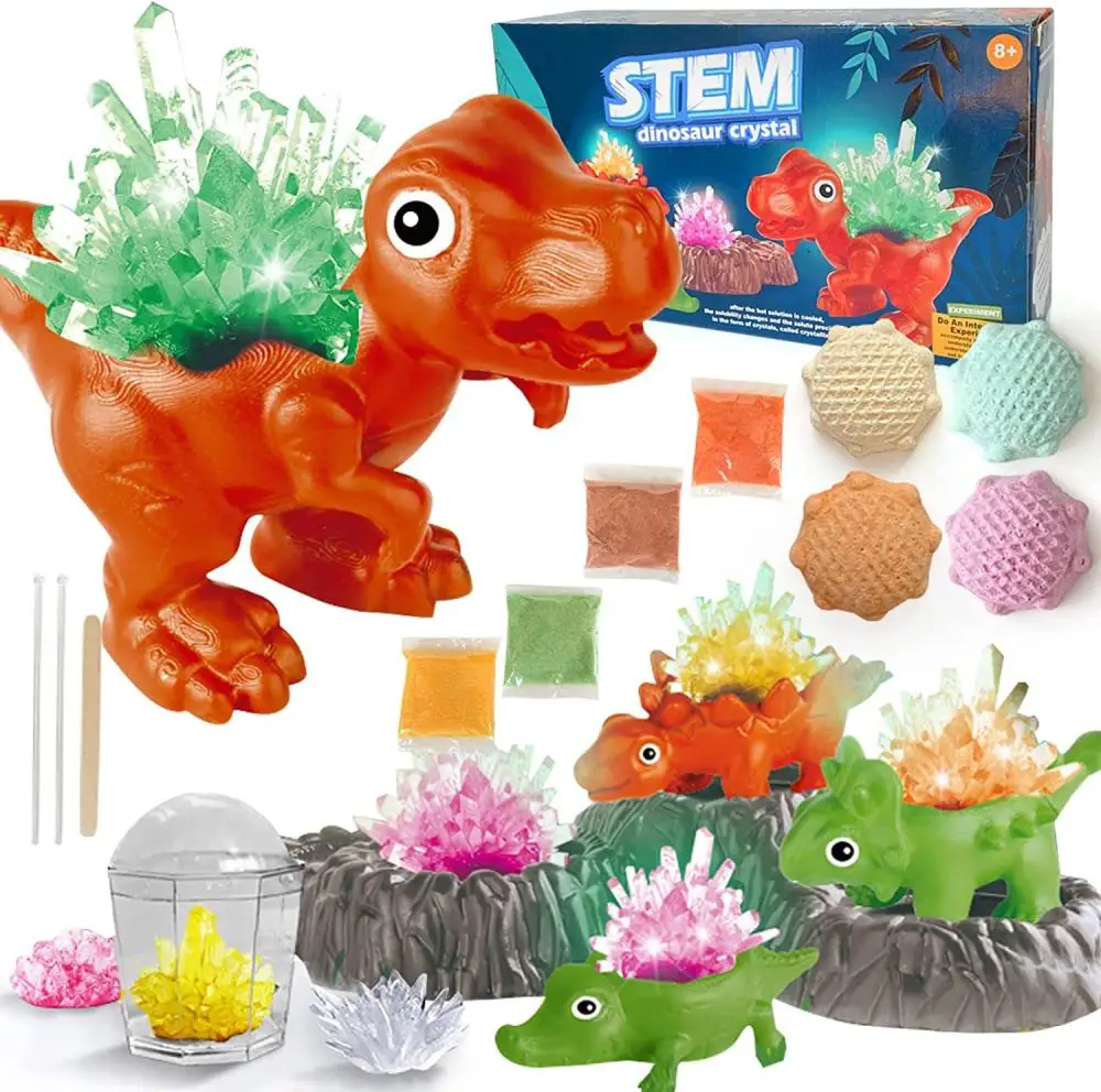 

Dinosaur Crystal Growing Kit for Kids STEM Science Experiment Toys DIY Science Experiments Crystal Kit Toys Parent-Child Game