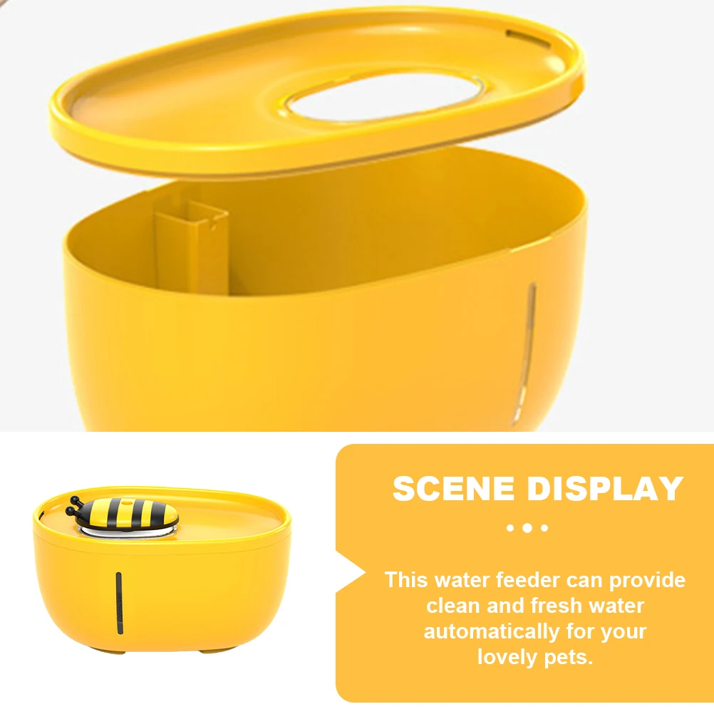 

Water Circulating Bowl Automatic Pet Water Dispenser for Cat Dog High Density Plastic Smooth Surface Portable Light Weight Home