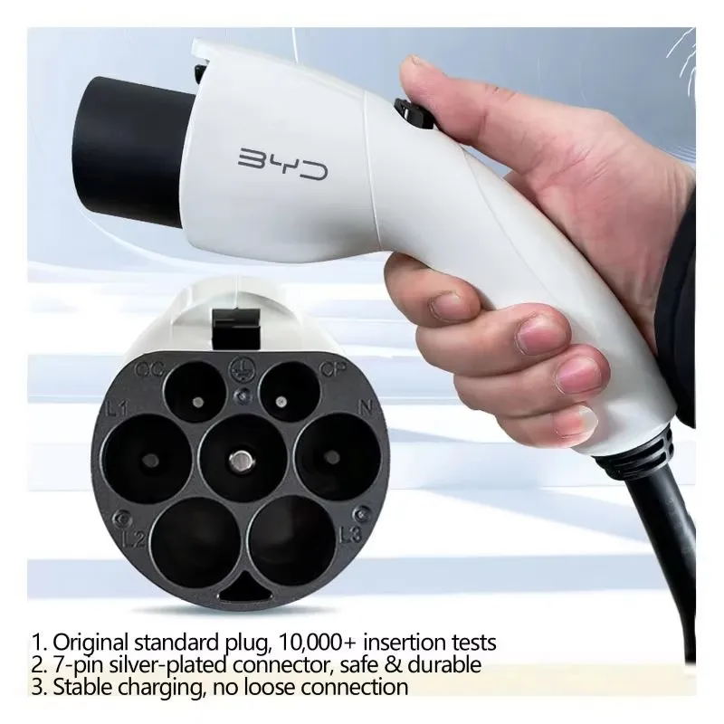 7KW Wall‑Mounted AC EV Charging Station GB/T Standard Home Wallbox Electric Vehicle Charger Compatible For BYD EV Car